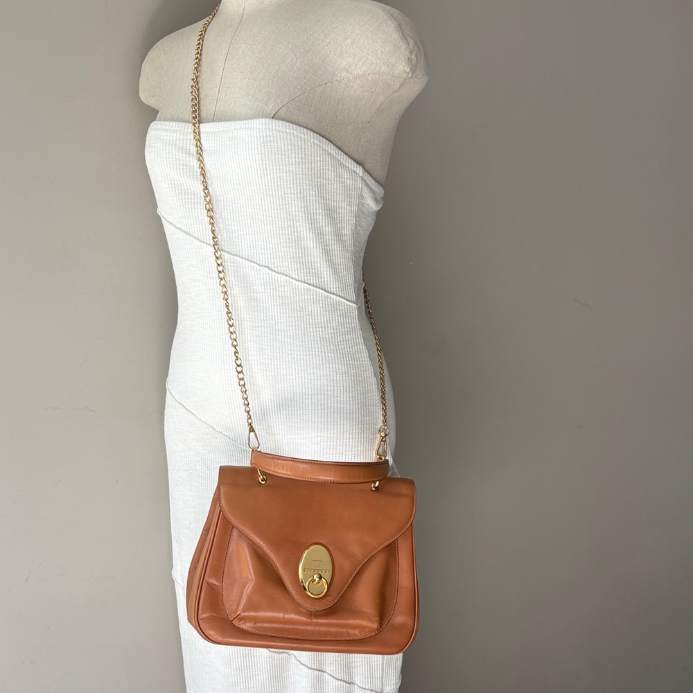 Givenchy Vintage Tan Leather Handbag with gold hardware - Picture 15 of 16